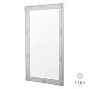 Elise Leaner Large Antique White Finish Mirror image