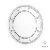 Nautilus Round Silver Wall Mirror image