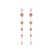 Romi Rose Gold Bead Drop Earrings image