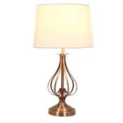 Piper Antique Brass Table Lamp &amp; Shade Height 50cm image