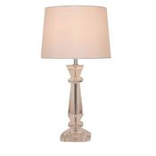 Sienna Glass Table Lamp and Shade Height 44cm image