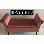 Estelle Storage Bench Pink image