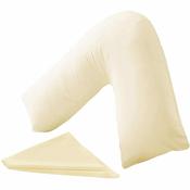 V Shape Cream Polycotton Pillowcase image