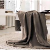 Biederlack Taupe Cotton Blanket 200 x 150cm image
