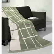 Biederlack Grid Check Green Cott Blanket 150X200cm image