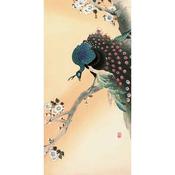 Peacock on a Cherry Blossom Tree 50x100cm image