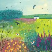 Jo Grundy Midsummer Meadow Canvas Print 40x40cm image
