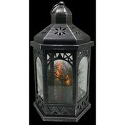 Black Lantern with LED Candles 18x18x33cm image