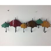 Multi Colour Umbrella Wall Mounted Coat Hook image