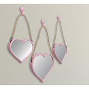 3 Pink Heart Mirrors image