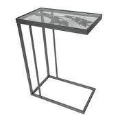 Butterfly Rectangle Side Table Silver image
