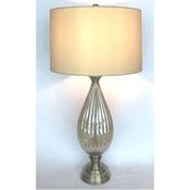Venice Table Lamp Ribbed Amber Glass image