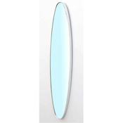 Vardo Long Oval Mirror Brushed Silver 25x119x4cm image