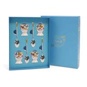 Butterfly Egg Cup and Spoon Set of 4 image