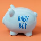 Pennies and Dreams Ceramic Pig Money Box Boy image