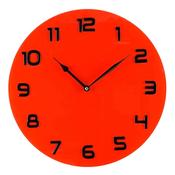 Hometime Glass Wall Clock Red image