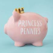 Ceramic Pig Money Bank Princess Pennies image