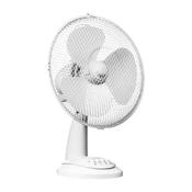 White 3 Speed Desk Fan Diameter 30.5cm image