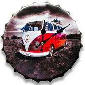 Camper 30cm Clock Bottle Top image