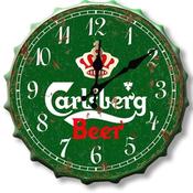 Carlsberg 30cm Clock Bottle Top image
