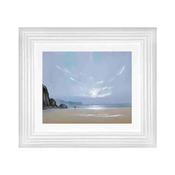 Glazed Picture – Walking On The Beach 76x65cm image