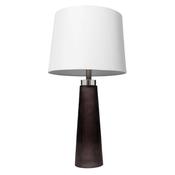 Diablo Glass Table Lamp White Linen Shade image