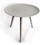 3 Wooden Leg Grey Round Table H:49cm W:41cm image