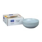 Denby Intro Soft Grey Set of 4 Pasta Bowls image