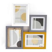 4 Piece Abstract Frame 35x40cm image