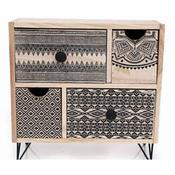 Aztec 4 Drawer Storage Unit 24x24x10cm image
