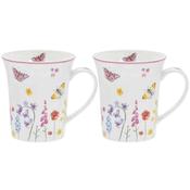 Butterfly Garden Set of 2 China Mugs image