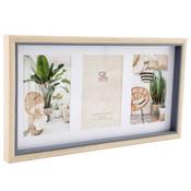 Multi Photo Frame – Three 4×6 Photos – 21x38cm image