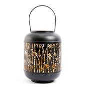 Natural Interiors Bamboo Cut Out Lantern 19x26cm image
