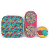 Set of 3 Batik Trays 21cm 21cm 11cm image