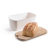 Ibili Melamine Bread Bin with Lid Cutting Board image