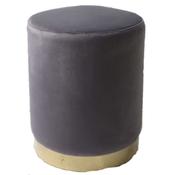Emily Grey Round Stool 35x42cm image