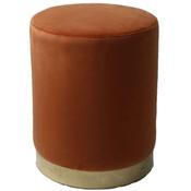 Emily Burnt Orange Round Stool 35x42cm image