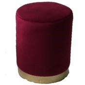 Emily Burgundy Round Stool 35x42cm image