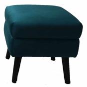 Ines Square Footstool Peacock L40xH40cm image