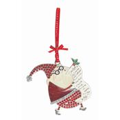 Sparkle Santa with List Decoration image