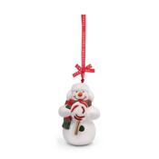 Porcelain Snowman and Lolly Christmas Decoration image