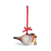 Porcelain Robin Christmas Decoration image