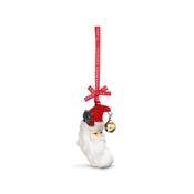 Porcelain Moon Santa Christmas Decoration image