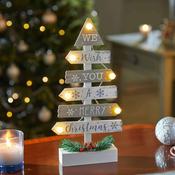 InLit Wooden Tree Magic Silver and White 39x19x5cm