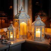 Three Kings Lanterns Set of 3 33x18x16cm