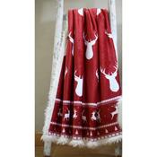 Christmas Throw Staghead 130cm x 150cm