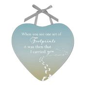 Reflections Of The Heart Footprints Plaque image