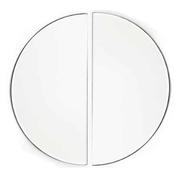 2 Piece Abstract Mirror 40cm image