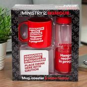 Humour Mug Coaster and Water Bottle Gift Set image