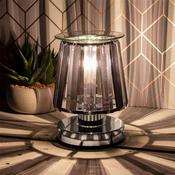 Aroma Lamp Silver Black Crystal image